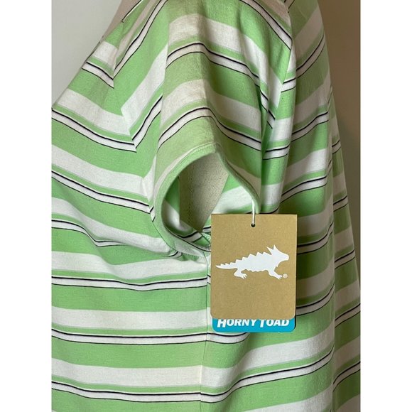 Horny Toad Green & White T-Shirt - Picture 5 of 9